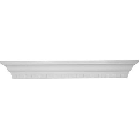 Ekena Millwork 36"W x 4 1/2"H x 4 1/8"P Dentil Shelf SH36X04X04DE